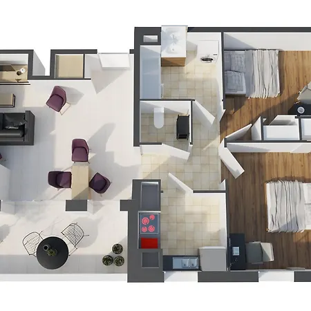 La Loge Du Minotaure, Parking Et Bureaux Apartament